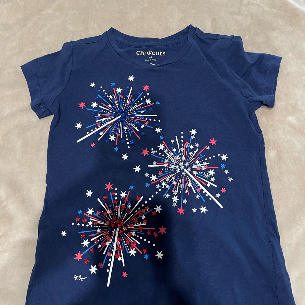 CREWCUTS By J.Crew set of 2 Girls Printed. Tshirts